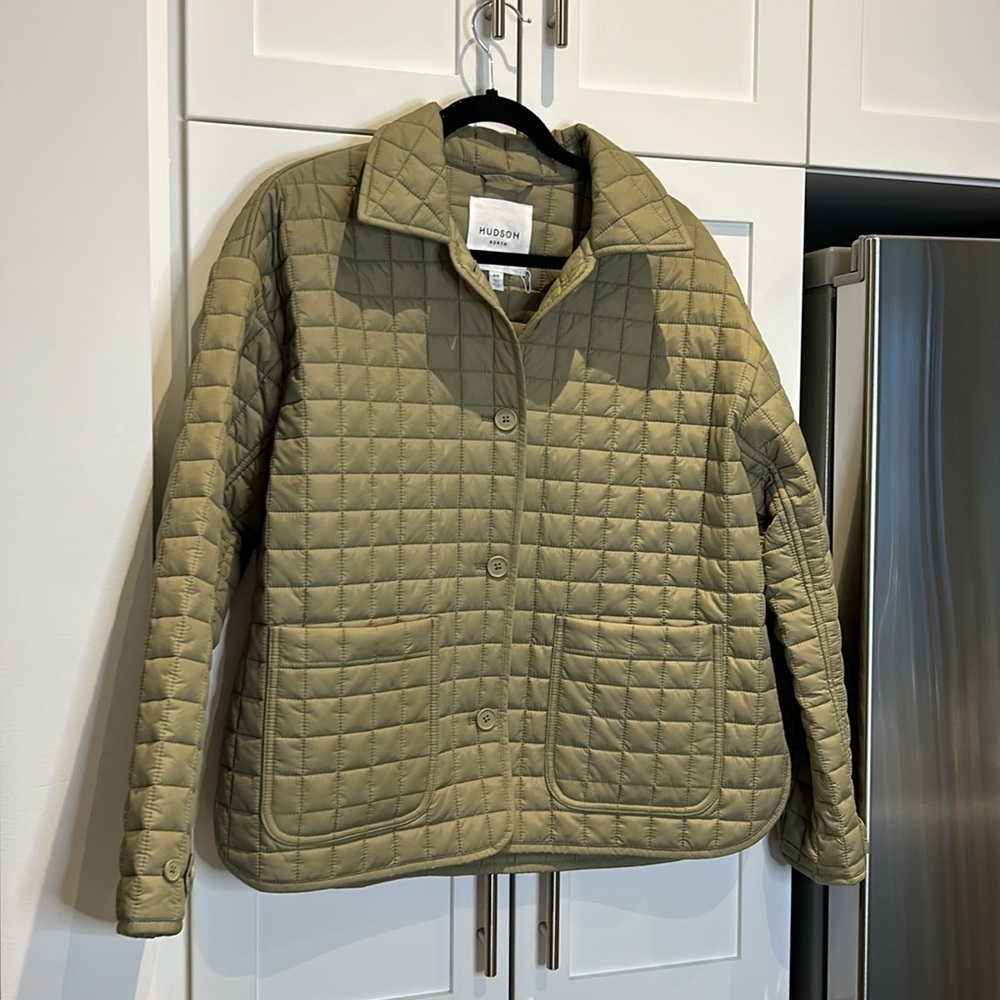 Hudson North Women’s Olive Quilt Polyfill Lightweight Jacket Size M NWT - Picture 4 of 16